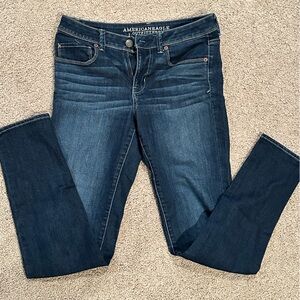 American Eagle Outfitters Women's Deep Indigo Skinny Jeans